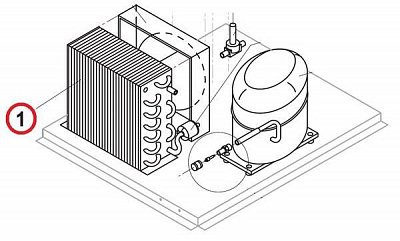 Конденсатор воздушный (теплообменник) 20264 для Льдогенераторов т.м. BREMA купить в Екатеринбурге