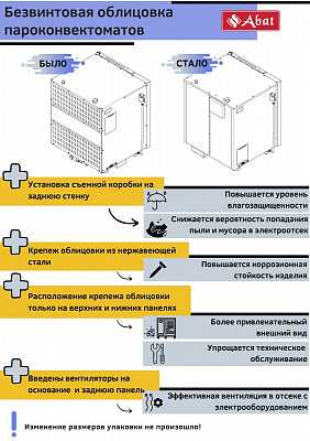 Пароконвектомат Abat ПКА 10-1/1ПМ2-01 (Парогенератор, 10хGN-1/1) купить в Екатеринбурге