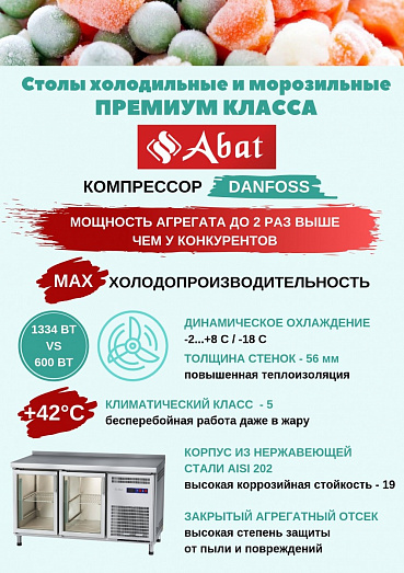 Стол холодильный среднетемпературный СХС-60-02 (3 двери) купить в Екатеринбурге