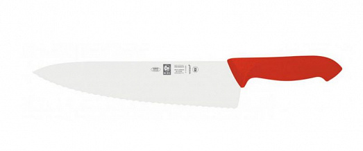 Нож поварской "Шеф" 25см с волнистой кромкой, красный HORECA PRIME 28400.HR60000.250 купить в Екатеринбурге