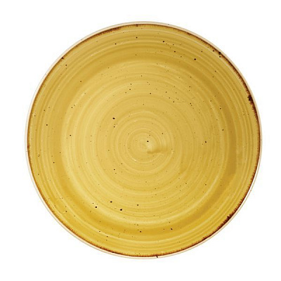 Тарелка мелкая 21,7см, без борта, StoneCast, цвет Mustard Seed Yellow SMSSEVP81 купить в Екатеринбурге
