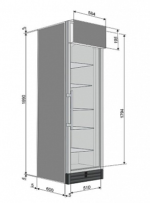 Шкаф холодильный Snaige CD48DM-S300BD8M (CD 550D-1112) купить в Екатеринбурге
