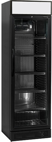 Шкаф холодильный со стеклом Tefcold CEV425CP-Black купить в Екатеринбурге