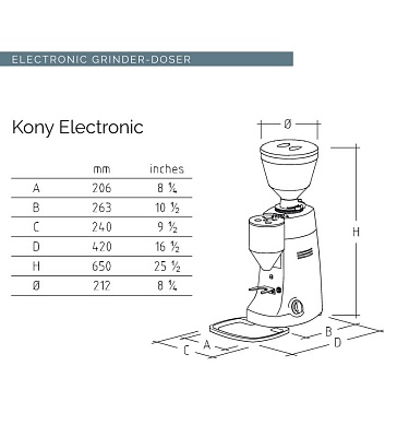 Кофемолка Mazzer Kony S Electronic