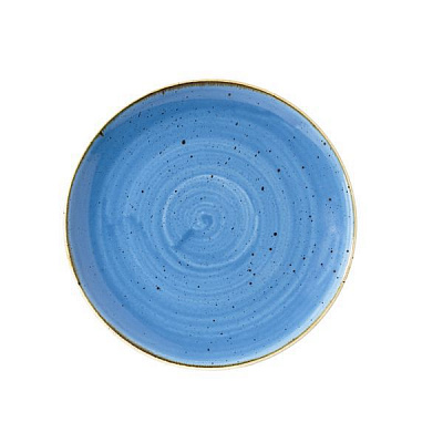 Тарелка мелкая 21,7см, без борта, StoneCast, цвет Cornflower Blue SCFSEVP81 купить в Екатеринбурге