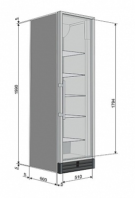 Шкаф холодильный Snaige CD48DM-S300AD8M (CD 550-1112) купить в Екатеринбурге
