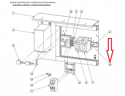 Фиксатор электроаппаратуры 12037188 (DO1DL14162) для машины сушильной т.м. FAGOR серии SR купить в Екатеринбурге